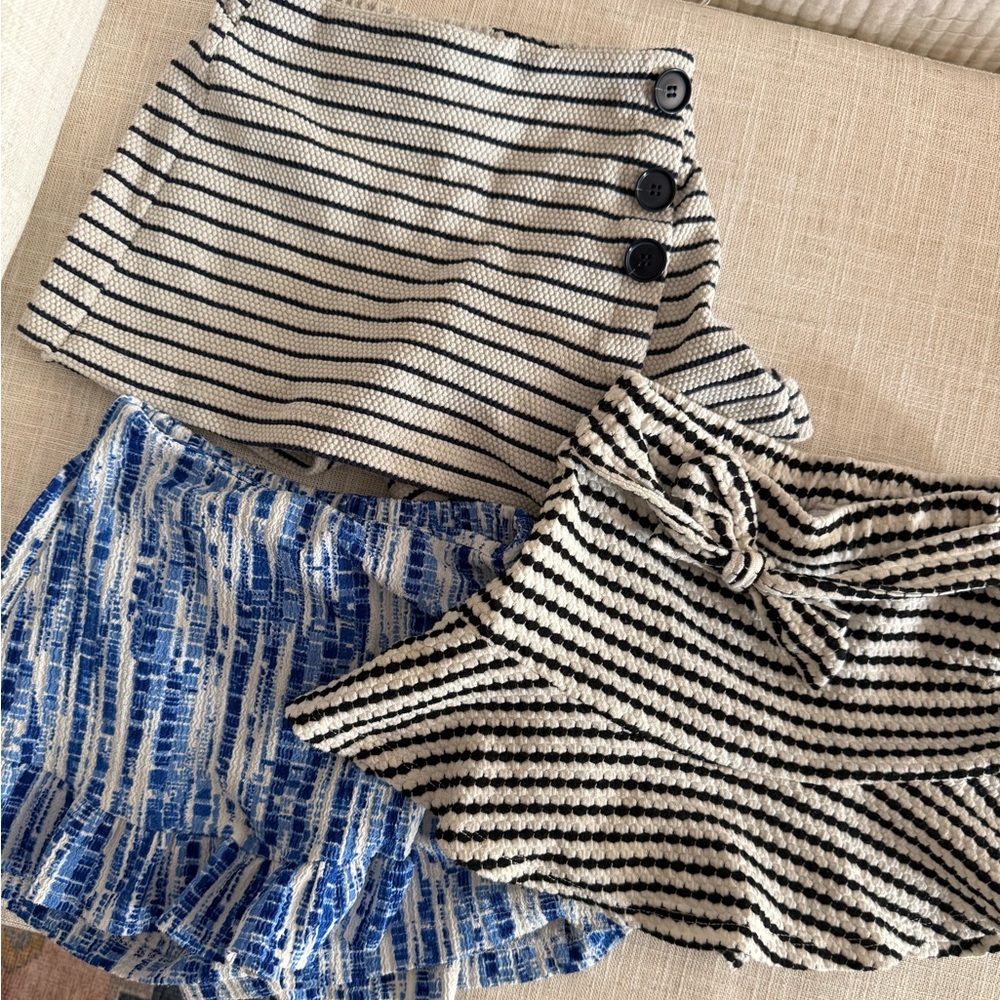 European Summer: Lot of Zara girls skorts ranging from size 6-7